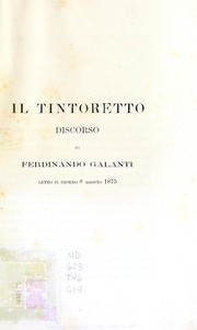 Cover of: Il Tintoretto: discorso