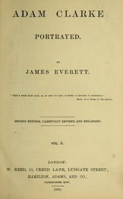 Cover of: Adam Clarke portrayed by James Everett