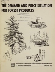 Cover of: The demand and price situation for forest products, 1962 by Dwight Hair