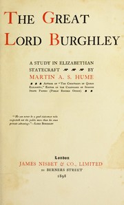 Cover of: The great Lord Burghley (William Cecil)