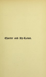 Cover of: The charter and by-laws of the corporation of the governor and directors of the Hospital for Poor French Protestants and their Descendants Residing in Great Britain