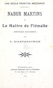 Une école primitive méconnue by Maeterlinck, Louis