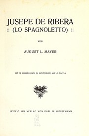 Cover of: Jusepe de Ribera (Lo Spagnoletto)