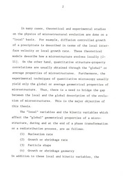 A study of the global evolution of microstructures by Arun Mahadeo Gokhale