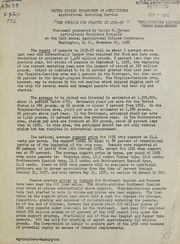 The outlook for peanuts in 1956-57