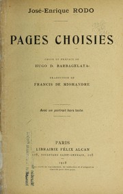 Cover of: Pages choisies