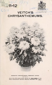 Cover of: Veitch's chrysanthemums: 1911-12