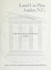 Cover of: Land use plan, Angier, N.C.