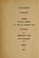 Cover of: Catalogue and description of a very large collection of prehistoric relics, obtained in the cliff houses and caves of southeastern Utah