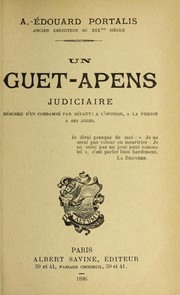 Un guet-apens judiciaire by Edouard Portalis
