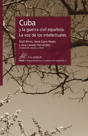 Cuba y la guerra civil española. La voz de los intelectuales by Niall Binns