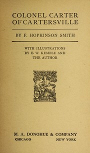 Cover of: Colonel Carter of Cartersville | Francis Hopkinson Smith