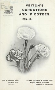Cover of: Veitch's carnations and picotees: 1912-13