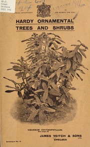 Cover of: Hardy ornamental trees and shrubs