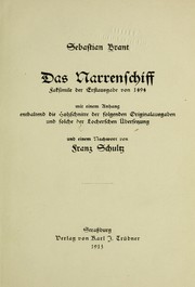 Cover of: Das Narrenschiff
