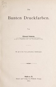 Cover of: Die bunten Druckfarben