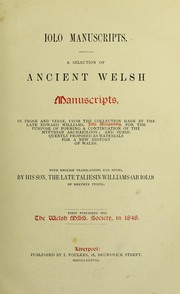 Cover of: Iolo manuscripts by Taliesin Williams