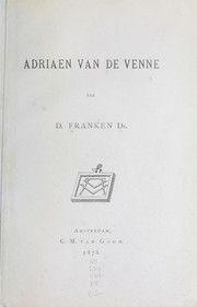 Cover of: Adriaen van de Venne by Daniel Franken