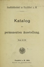 Katalog der permanenten Ausstellung by Stadtbibliothek Frankfurt am Main