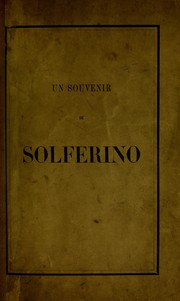 Cover of: Un souvenir de Solferino by Henry Dunant