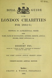 Cover of: The Royal guide to the London charities for 1881-2