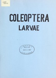 Cover of: Coleoptera larvae