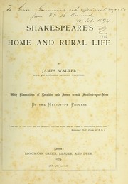 Cover of: Shakespeare's home and rural life.