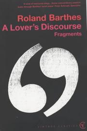 Cover of: Lover's Discourse by Roland Barthes