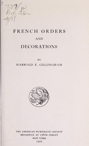 French orders and decoration