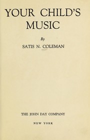 Cover of: Your child's music.