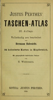 Cover of: Justus Perthes' Taschen-Atlas
