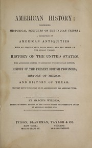 Cover of: American history by Marcius Willson