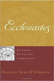 Cover of: Ecclesiastes (Reformed Expository Commentary) by 