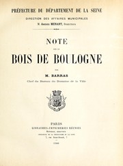 Note sur le Bois du Boulogne by Barras