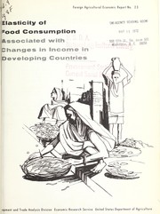 Cover of: Elasticity of food consumption associated with changes in income in developing countries. by Robert D. Stevens