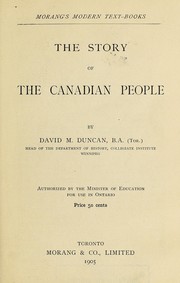 Cover of: The story of the Canadian people