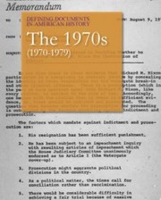 Cover of: Defining Documents in American History: The 1970s (1970-1979) | 