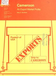 Cover of: Cameroon: an export market profile