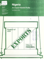 Cover of: Nigeria: an export market profile