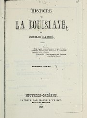 Cover of: Histoire de la Louisiane by Gayarré, Charles