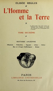 Cover of: L' homme et la terre ... by Élisée Reclus