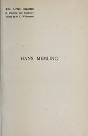 Cover of: Hans Memlinc by William Henry James Weale