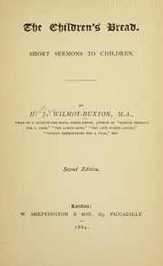Cover of: The children's bread: short sermons to children