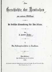 Cover of: Zur Geschichte der Deutschen am unteren Mississippi, und der deutschen Einwanderung über New Orleans