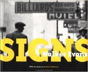 Cover of: Signs by Walker; Codrescu, Andrei; J. Paul Getty Museum; Condrescu, Andrei Evans