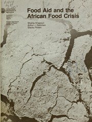 Cover of: Food aid and the African food crisis