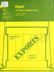 Cover of: Egypt -- an export market profile