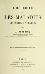 Cover of: L'he re dite  dans les maladies du syste  me nerveux