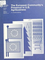 Cover of: The European Community's presence in U.S. agribusiness