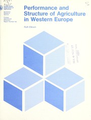 Cover of: Performance and structure of agriculture in Western Europe